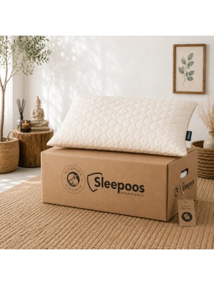 Sleepoos Pamuk & Alpaka Yastık 50 x 90 cm Büyük Boy