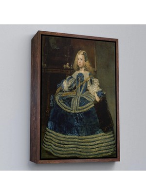 Trezon Ahşap Çerçeveli Diego Velázquez - Infanta Margarita'nın Portre TABLO-7333