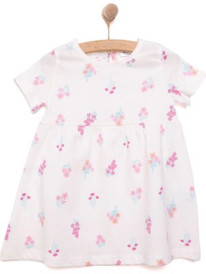 TeknoKapsül Ebebek Hello Baby Hellobaby Basic Kız Çiçek Desenli Elbise Kız Bebek