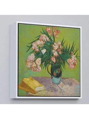 Trezon Ahşap Çerçeveli Vincent Van Gogh Zakkum TABLOSU-8359