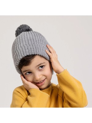 TeknoKapsül Ebebek Hello Baby Hellobaby Renkli Ponpon Triko Erkek Bere Erkek Bebek