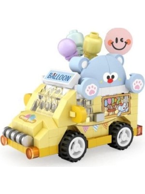 tp LZ-8639 Balon Arabası 160 Parça Block Oyuncak-Mini Poşet