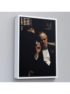 Trezon Ahşap Çerçeveli Godfather Film TABLO-7674
