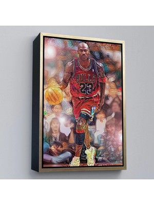 Trezon Ahşap Çerçeveli Michael Jordan TABLO-7781