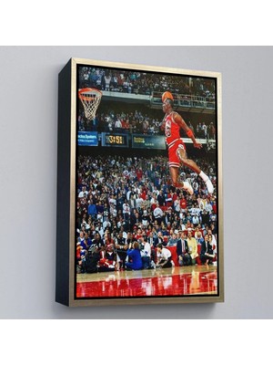 Trezon Ahşap Çerçeveli Michael Jordan TABLO-7818