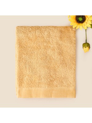 Matmel Soft Linen Yüz Havlusu - Hardal - 50X90 cm