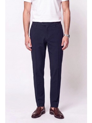 Efor Comfort Fit Yan Cep Esnek Pamuklu Lacivert Jogger Pantolon P 1190