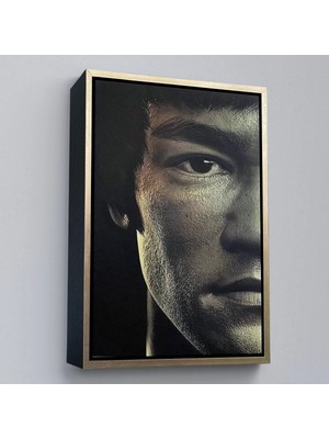 Trezon Ahşap Çerçeveli Bruce Lee TABLOSU-7823