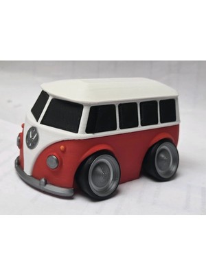 Axelon Nostaljik Klasik Vosvos Minibüs Maketi - Masaüstü Dekoratif Biblo Araç Hediyelik
