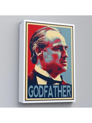 Trezon Ahşap Çerçeveli Godfather Mafya Film TABLO-7813