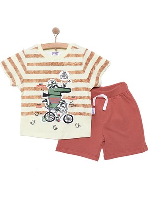 TeknoKapsül Midimod Fun World 3D Erkek Tshirt-Şort Erkek Bebek