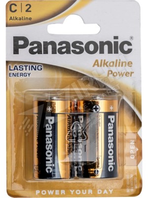 2 Adet Panasonic Alkalin Power Orta 2'li
