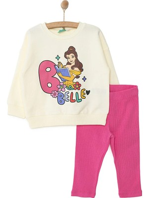 TeknoKapsül Disney Prenscess Kız Sweatshirt - Tayt Kız Bebek