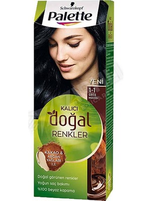 2 Adet Palette Doğal Renkler 1.1 Gece Mavisi 50 ml