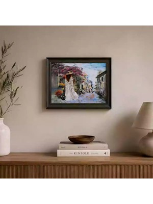 Tokyo Sanat Romantik Sokak Yağlı Boya Tablo