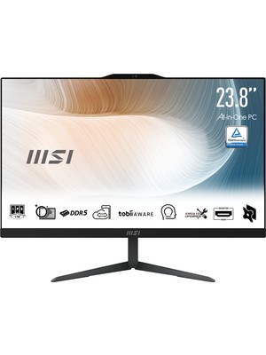 MSI Modern AM242 1M-2268XEU Intel Core 5 120U 8GB 512GB SSD Freedos 24" All In One Bilgisayar