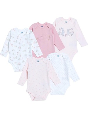 TeknoKapsül Mothercare Kız Bebek Body Çıtçıtlı Zarf Yaka Uzun Kol