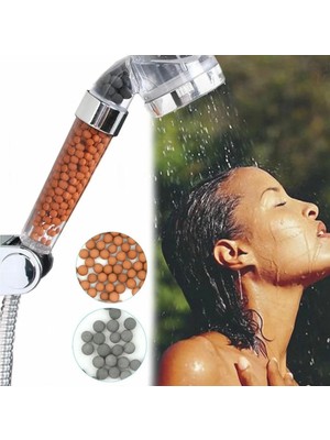 Mikasso Su Arıtmalı Duş Başlığı Tasarruflu Boncuklu Banyo Duş Başlığı Banyo Düzenleyici Belirtilmemiş Çok Re