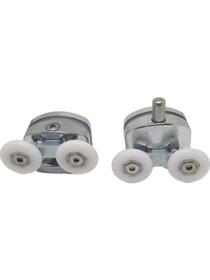 Mikasso Duşakabin Oval Paslanmaz Metal 22 Mm. Tek Delikli 1 Alt 1 Üst Rulmanı
