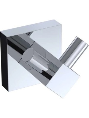 Mikasso Q1 Ikili Askılık Krom Metal Gümüş