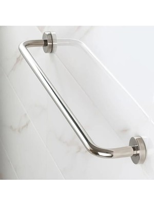 Mikasso Paslanmaz Metal Krom Tutunma Barı (19 Çap, 50 Cm) Çok Renkli