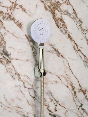 Mikasso Kaliteli Hortumlu Mafsallı Duş Telefonu Başlığı Duşluk Seti Banyo Kuvet Duşakabin Duş Spiralli Krom