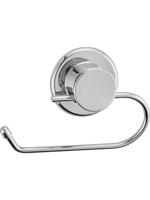 Mikasso Yapışkanlı Metal Tuvalet Wc Kağıt Rulo Tutacağı Askısı Metal Gri