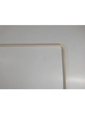 Mikasso Banyo Duş Perde Borusu Köşe Boru Banyo Askısı Demiri Krem Metal