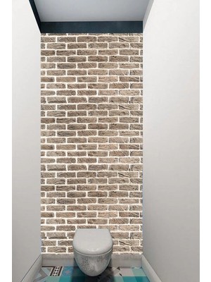 Mikasso 100CMX250CM Banyo Fayans Suya Dayanıklı Premium Sağlıklı Boya Yapışkanlı Folyo Turkuaz