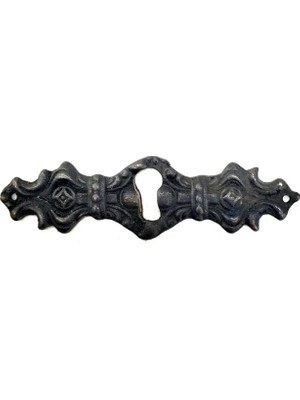 Marsilyan Antika Tarz Dekoratif Pirinç Anahtar Ağızlığı -  28X104MM, Oksit