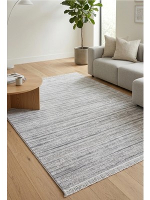 Ayduran Halı Classi Soft Ince Saten Bambu Halı Kaymaz Taban Yıkanabilir Modern Salon Mutfak Koridor Halısı
