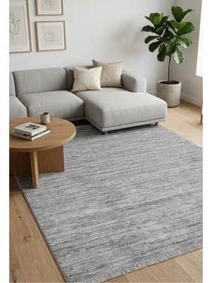 Ayduran Halı Classi Soft Ince Saten Bambu Halı Kaymaz Taban Yıkanabilir Modern Salon Mutfak Koridor Halısı