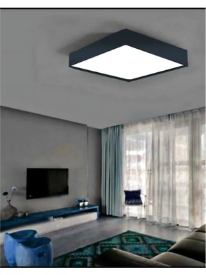 Kendal KDL433B Smd Led’li Kare 24W Siyah Kasa Sıva Üstü Panel Armatür Beyaz