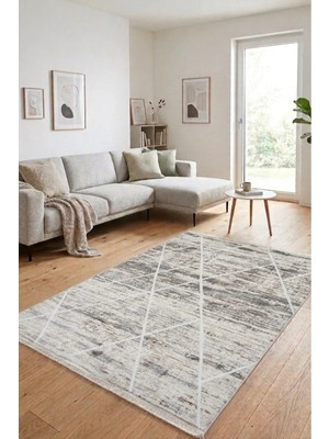Ayduran Halı Classi Soft Ince Saten Bambu Halı Kaymaz Taban Yıkanabilir Modern Salon Mutfak Koridor Halısı