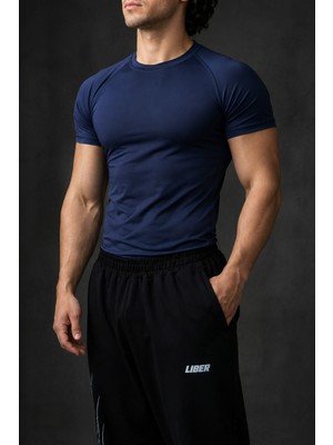 Liber Kısa Kol Basic Compression Tshirt