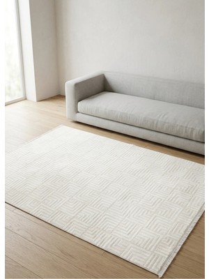 Ayduran Halı Classi Soft Ince Saten Bambu Halı Kaymaz Taban Yıkanabilir Modern Salon Mutfak Koridor Halısı