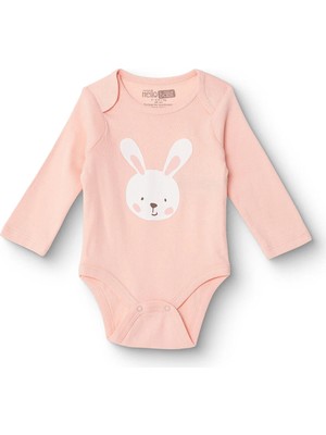 TeknoKapsül Ebebek Hello Baby Hellobaby Kız Bebek Uzun Kol Body Ribana Zarf Yaka