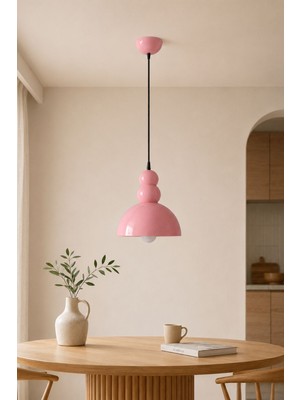 Apliqa Nick Pembe Renkli Modern Çocuk Odası, Salon Sarkıt Avize