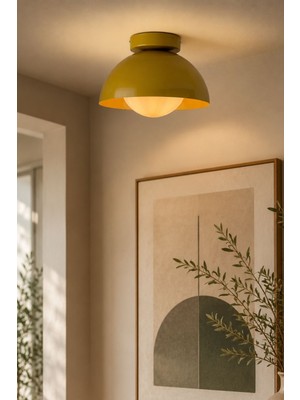 Apliqa Ches Hardal Renkli Koridor, Çocuk Odası, Salon Plafonyer Avize