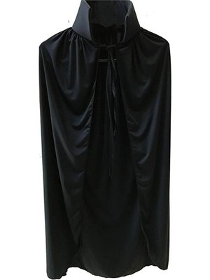 Belle Fusion Mey Ithalat® Siyah Yakalı Pelerin - Vampir Pelerin - Dracula Pelerin 90 cm