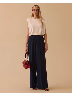 Seçil 1012 Yüksek Bel Geniş Paça Tam Boy Pantalon #26#