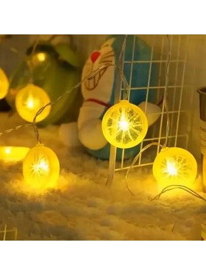 Belle Fusion Mey Ithalat® 2m 10 LED Pilli Limon Işık