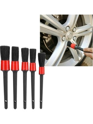 Belle Fusion Mey Ithalat® Araba Detaylı Temizlik  Fırçası 5'li Set