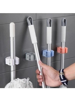 Mbb E-Ticaret Mey Ithalat® Yapışkanlı Mop Tutucu Seti 4 Adet