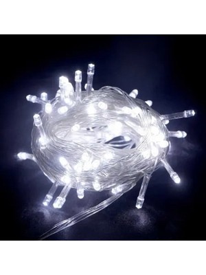 Mbb E-Ticaret Mey Ithalat® 10M 100 LED Boncuk Lamba Beyaz Işık