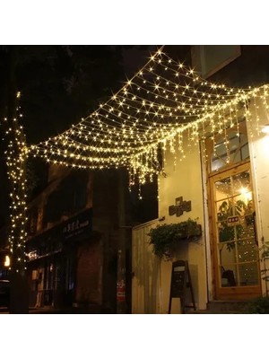 Mbb E-Ticaret Mey Ithalat® 10M 100 LED Damla Uçlu Gün Işığı Şeffaf Kablo