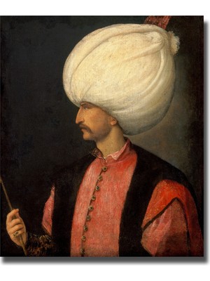 Rosaart Kanuni Sultan Süleyman Portresi Posteri, Osmanlı Padişahı, Klasik Sanat, Padişah