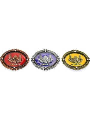 Belle Fusion Mey Ithalat® Istanbul Temalı Metal Magnet Ayasofya Kabartmalı