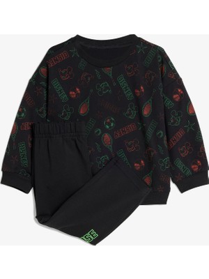 Adidas Disney Mickey Mouse Bebek Siyah Eşofman Takımı