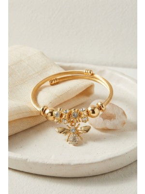 tp Arı Model Gold Renk Charm Bileklik - Lisinya